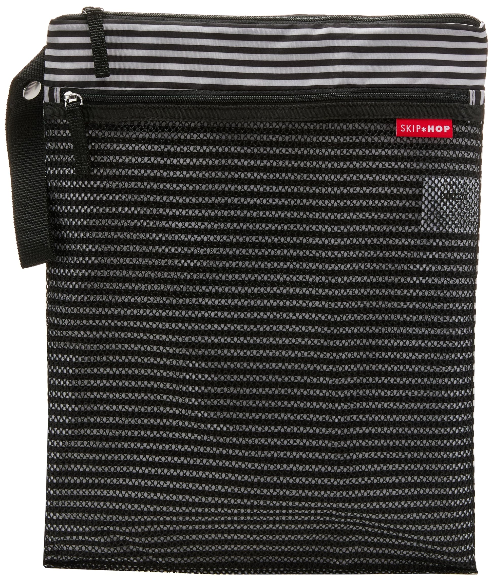 Skip Hop Wet Dry Bag, Grab & Go, Black & White Stripe