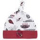 Nfl Arizona Cardinals 3 Pack Bodysuit Sleep N Play Footie Cap Registry Gift Set, Red/White Arizona Cardinals, 3-6M