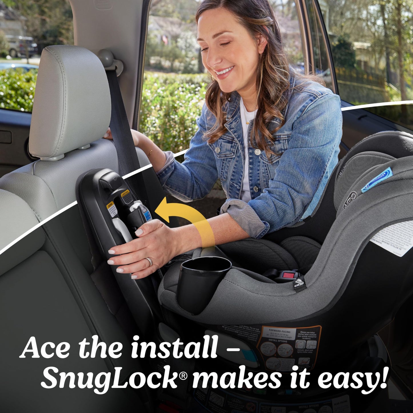Graco Easyturn 360 2-In-1 Convertible Car Seat, 360 Degree Rotating Infant To Toddler Rotating Car Seat, 2 Modes Forward And Rea