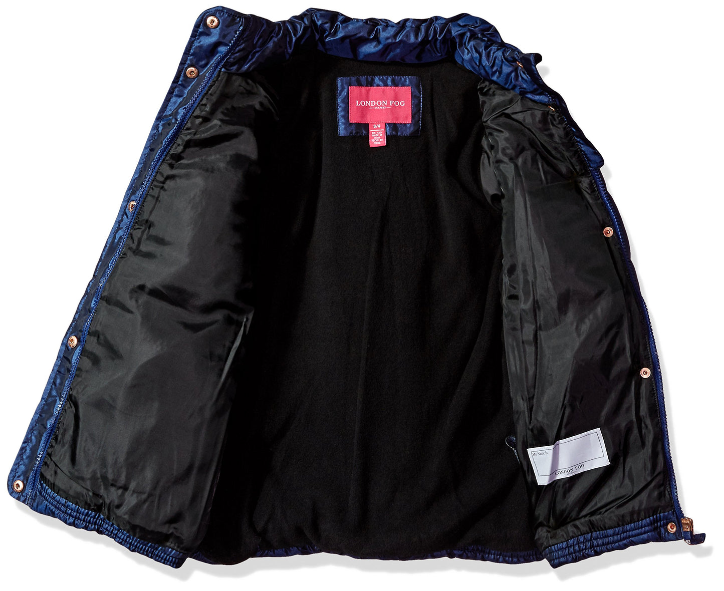 London Fog Burgundy Infant Girls Hw Single Jkt L217578 Outerwear,Navy,2T