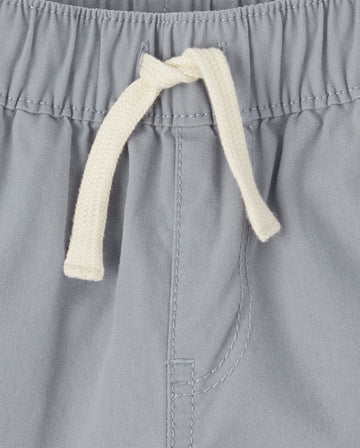 The Children'S Place Baby Boys And Toddler Boys Pull On Jogger Shorts,Fin Gray/Flax/Tidal 3 Pack,5T