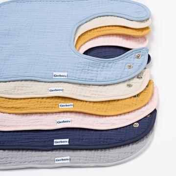 Gerber Baby Muslin 8 Pack Drooling Bibs, Multi Boy, One Size