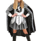 Girls Knight Halloween Costume | Lady Knight Dress with Cape and Boot Covers | Kids Warrior Costume for Themed Parties Small