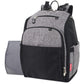 Fisher Price Diaper Bag Backpack with Changing Pad and Stroller Straps, Grey, Large
