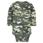 Gerber Baby Boys' 6-Pack Long-Sleeve Onesies Bodysuit, Tiger Green, 12 Months