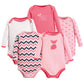 Luvable Friends Unisex Baby Cotton Long-Sleeve Bodysuits, Foxy, 3-6 Months