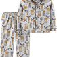 Simple Joys By Carter'S Toddler Boys' 2-Piece Coat Style Pajama Set, Grey Moose, 2T