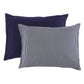 Touched By Nature Unisex Baby And Toddler Organic Cotton Toddler Pillowcase, Navy Heather Gray, One Size