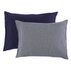 Touched By Nature Unisex Baby And Toddler Organic Cotton Toddler Pillowcase, Navy Heather Gray, One Size