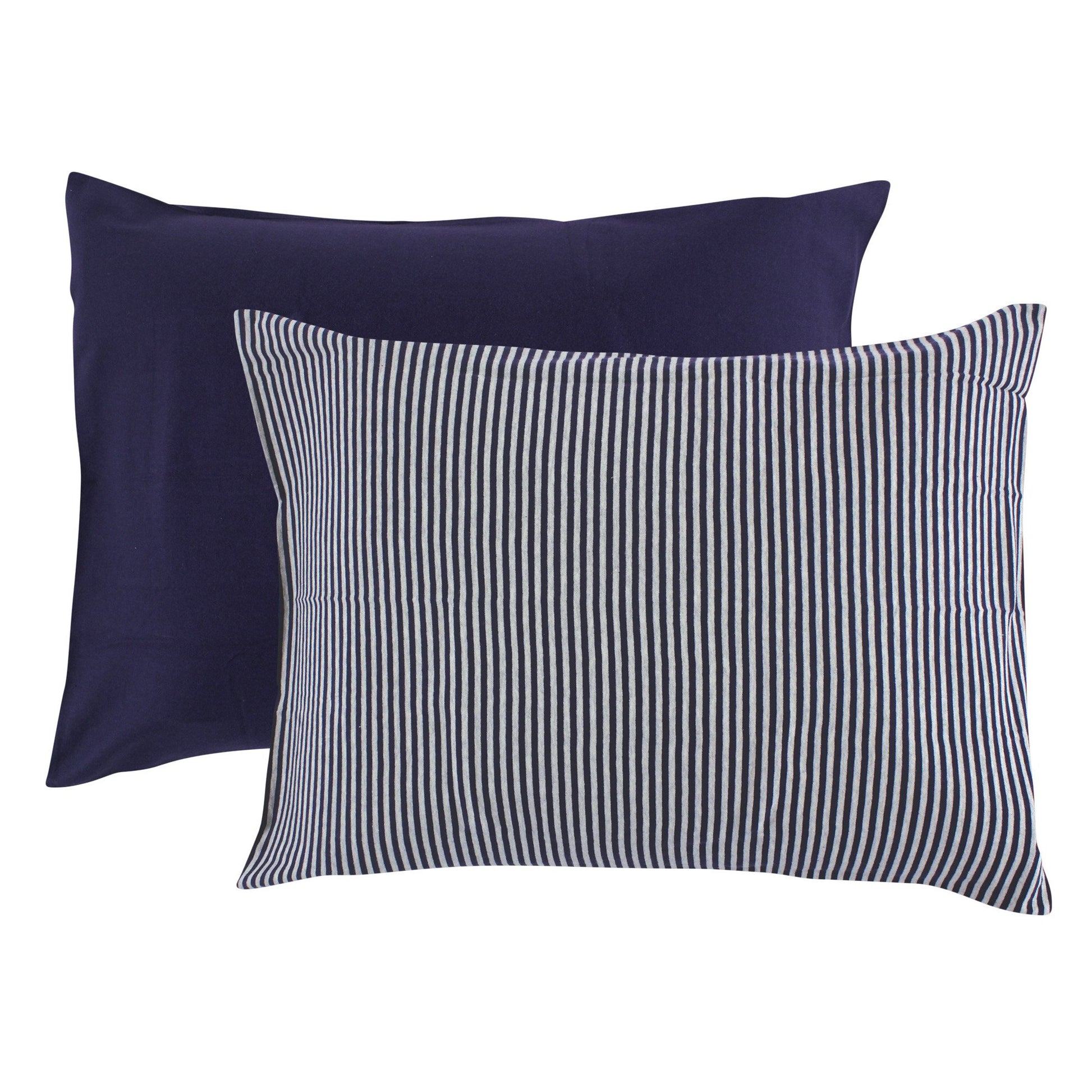 Touched By Nature Unisex Baby And Toddler Organic Cotton Toddler Pillowcase, Navy Heather Gray, One Size