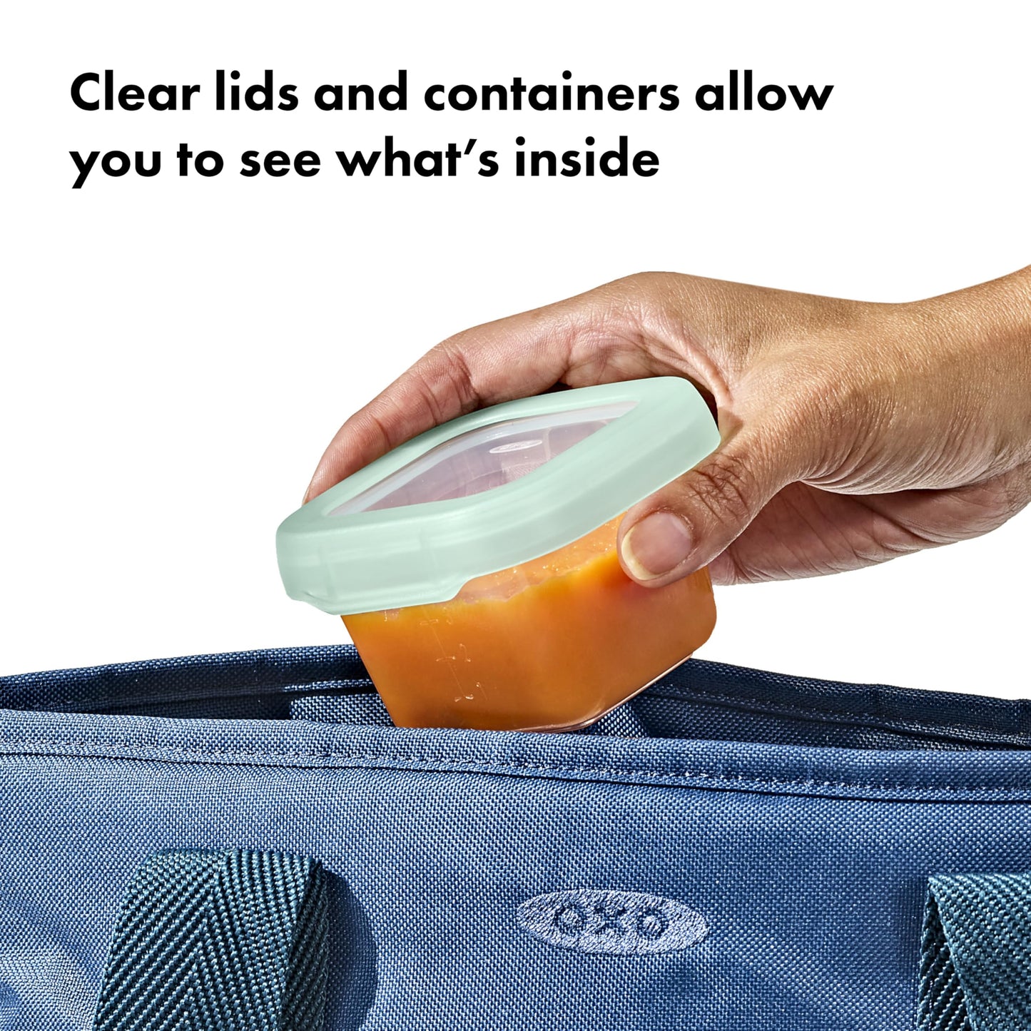Oxo Tot Baby Blocks Food Storage Containers (4 Oz.) - Opal