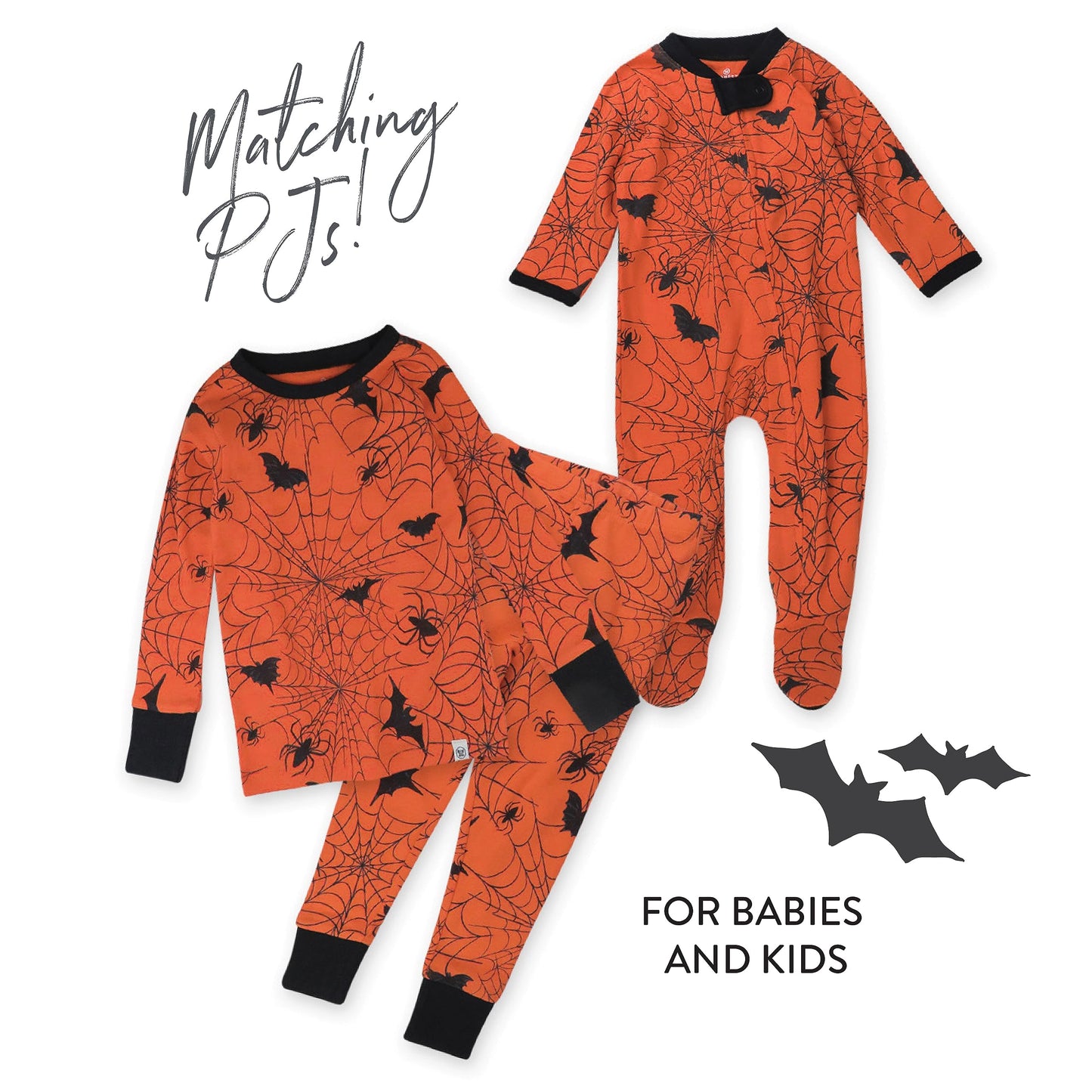 Honestbaby Sleep And Play Footed Pajamas One-Piece Sleeper Jumpsuit Zip-Front Pjs Organic Cotton For Baby Boys, Unisex, Batty, 3