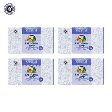Kottakkal Ayurveda Baby Glow Soap - 75 Gm, With Natural Ingredients - Pack Of 4