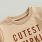 Mozikqin Toddler Baby Halloween Outfit Girl Boy Crewneck Sweatshirt Long Sleeve Letter Pullover Sweater Cute Fall Clothes (Cutes