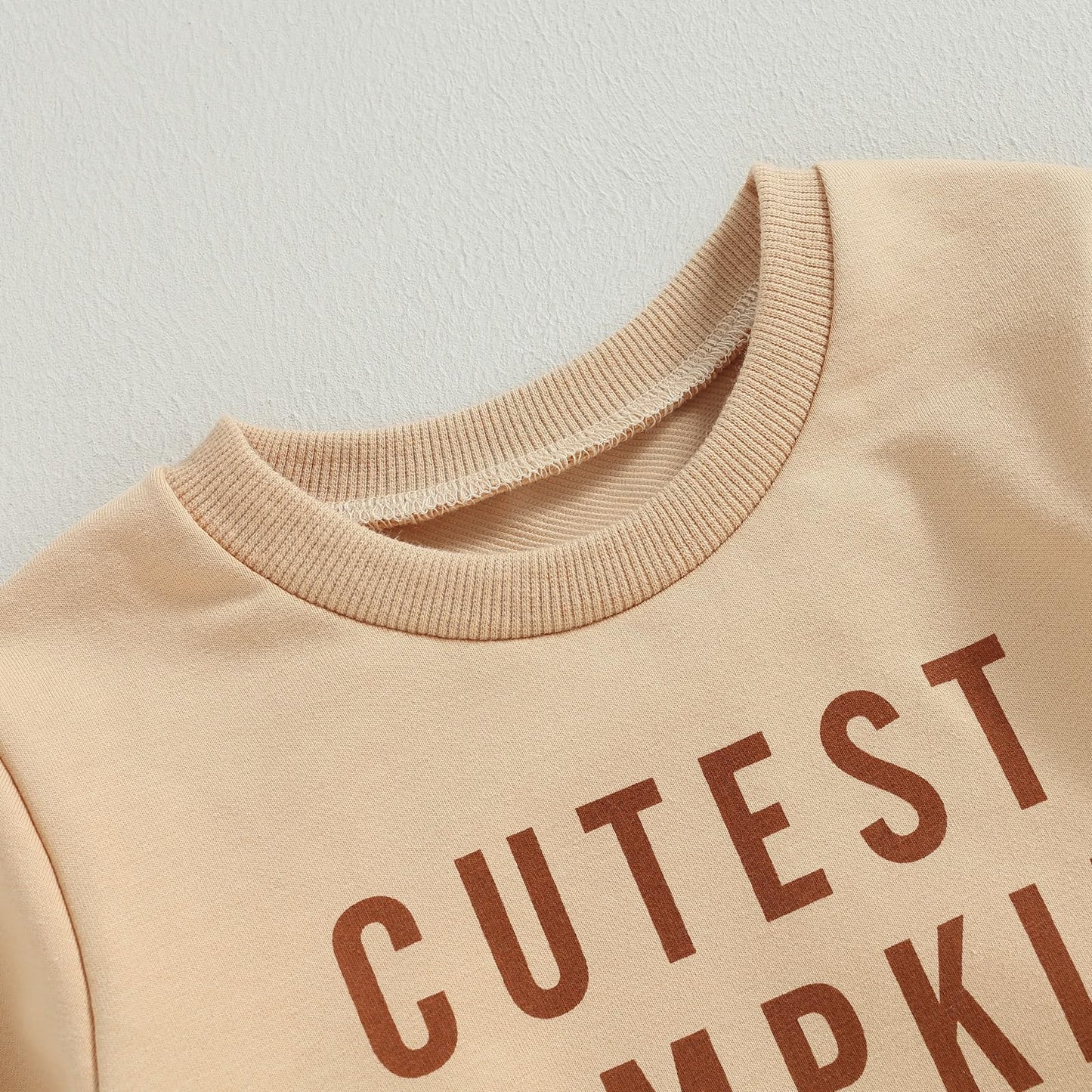 Mozikqin Toddler Baby Halloween Outfit Girl Boy Crewneck Sweatshirt Long Sleeve Letter Pullover Sweater Cute Fall Clothes (Cutes