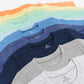 Honestbaby Multipack Long Sleeve T-Shirts Tee 100% Organic Cotton Infant Baby, Toddler, Little Kids Boys, Girls, Unisex, Rainbow