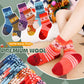 Children'S Winter Warm Wool Solid Color Socks Kids Boy Girls Thermal Crew Socks 6 Pairs (6 Pairs Snowflake Animal, 8-12 Years)