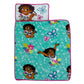 Disney Encanto Tropical Delight Turquoise, Pink, and Teal, Mirabel, Flowers, and Butterflies Toddler Nap Mat