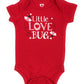 Topsville, Inc. Assorted Love & Heart Boys & Girls Valentine'S Day Bodysuit Outfit (Newborn, Love Xox)