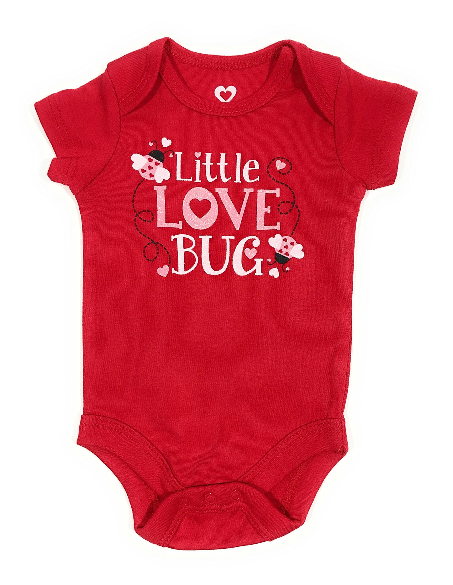 Topsville, Inc. Assorted Love & Heart Boys & Girls Valentine'S Day Bodysuit Outfit (Newborn, Love Xox)