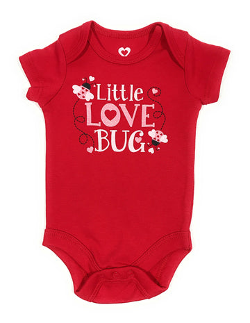 Topsville, Inc. Assorted Love & Heart Boys & Girls Valentine'S Day Bodysuit Outfit (Newborn, Love Xox)