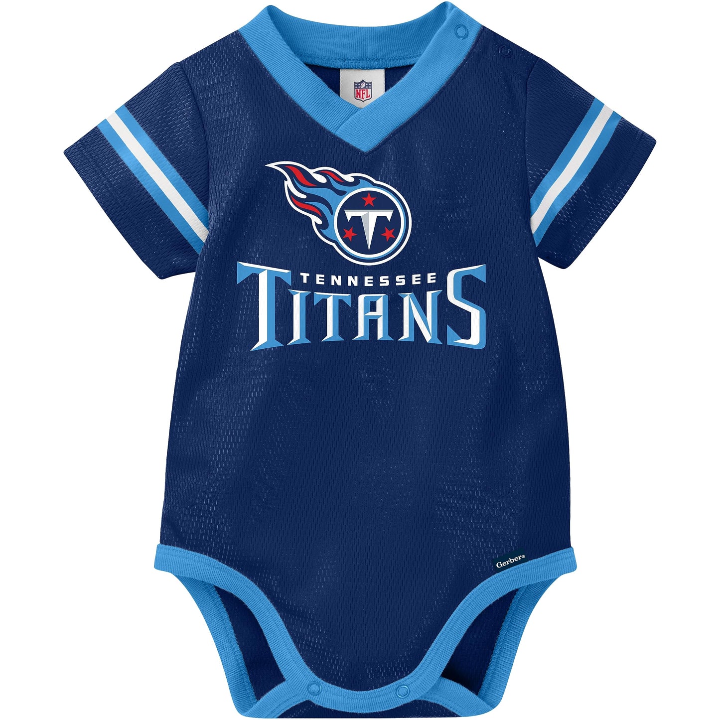 Gerber Unisex Baby Nfl Jersey Onesie Bodysuit, Team Color, 18 Months