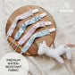 Bunnybee Country Floral Pacifier Clip Set, 6 Pack Pacifier Holder, Toy Holder, Cute Southern Style Baby Binky Teethers, Baby Sho