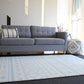 Cushmat Stylish Reversible Foam Play Mat (Large, Crystals - Ivory Light Blue) - Soft, Waterproof, Durable Play Mat For Infants,