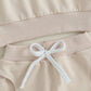 Mayummpy Baby Boys Girl Solid Outfit Long Sleeve Crewneck Oversized Sweatshirt Sweatpants Pants Set Fall Winter Clothes (Apricot