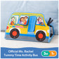 Ms. Rachel Official Tummy Time Activity Bus Folding Play Mat With Baby Mirror & Sensory Toys For Interactive Play Baby Learning