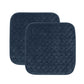 FRESH IDEAS Waterproof & Washable Seat Protector Pad, Navy, 2-Pack