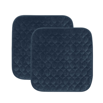 FRESH IDEAS Waterproof & Washable Seat Protector Pad, Navy, 2-Pack