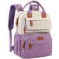 Diaper Bag Backpack, Large Unisex Baby Bags for Boys Girls, Purple Baby Nappy Diaper Bag, Multipurpose Travel Back Pack for Moms