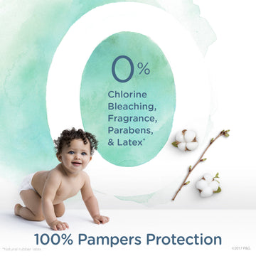 Diapers Size 3, 60 Count - Pampers Pure Protection Disposable Baby Diapers, Hypoallergenic And Unscented Protection, Super Pack
