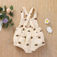 Newborn Girls Romper Jumpsuit Sun Print Sleeveless Hairband One-Pieces Bodysuits Baby Clothing (Beige, 0-6 Months, 6_Months)