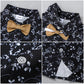 Disaur Toddler Boy Suits Gentleman Wedding Outfits,Formal Dress Shirt+Bowtie +Suspender Pants 12Months-5T(Khaki,4-5T)
