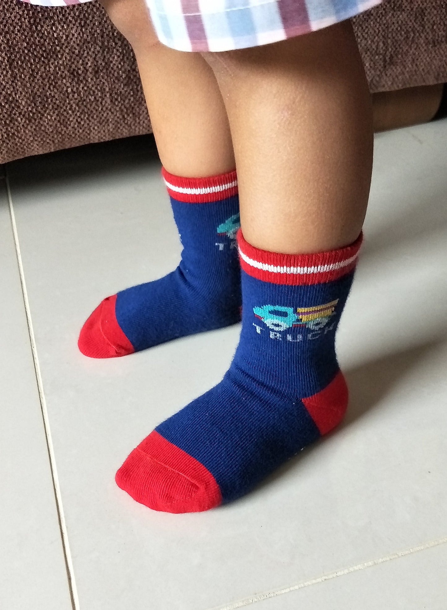 RATIVE Non Skid Anti Slip Cotton Crew Baby Babies Toddler Toddlers Socks for Boy Boys 2T 3T 2T-3T 12-24 12-18 Months With Grip G