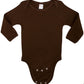 Earth Elements Baby Long Sleeve Bodysuit 0-3 Months Chocolate