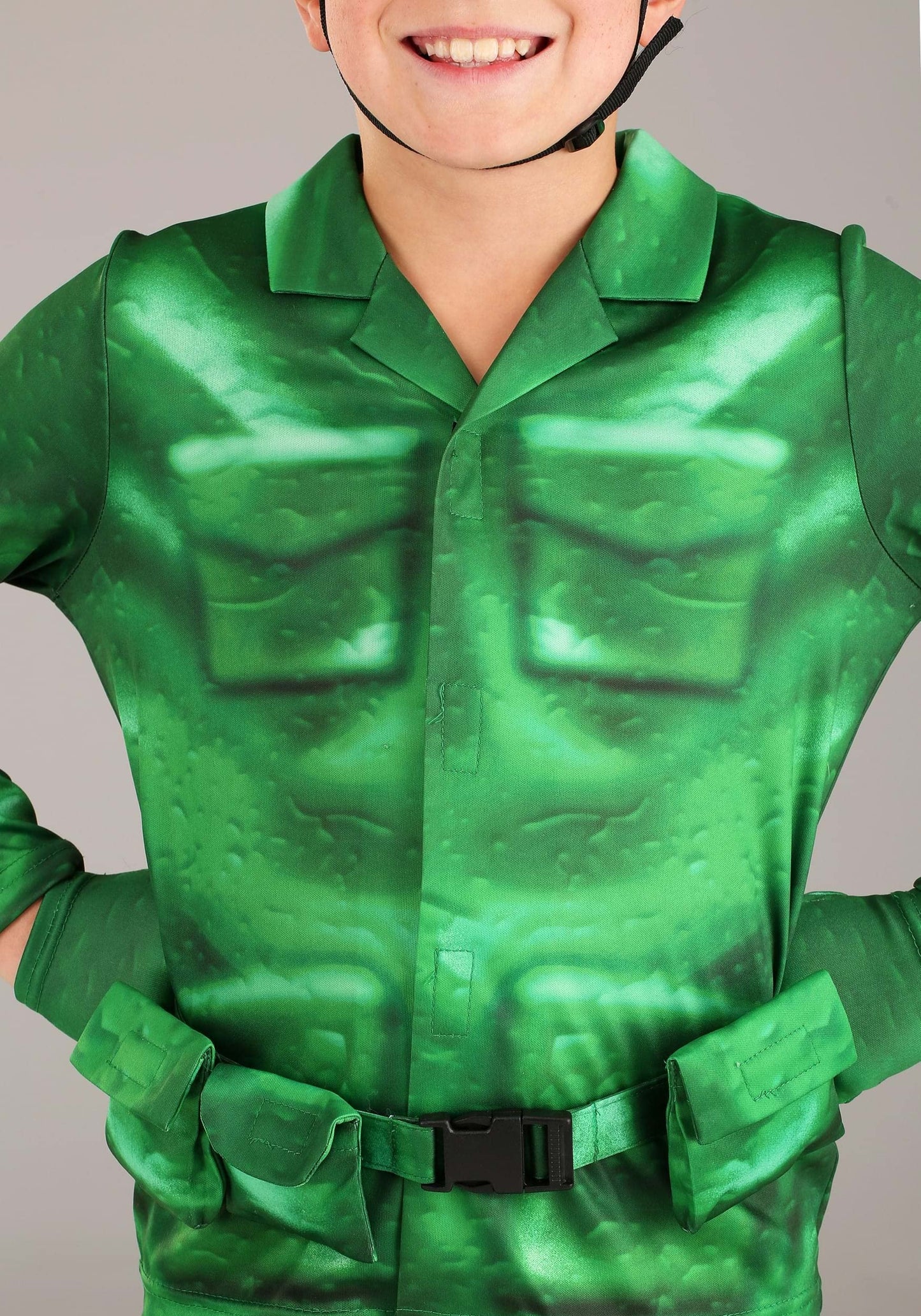 Fun Costumes Plastic Army Man Costume For Kids X-Large