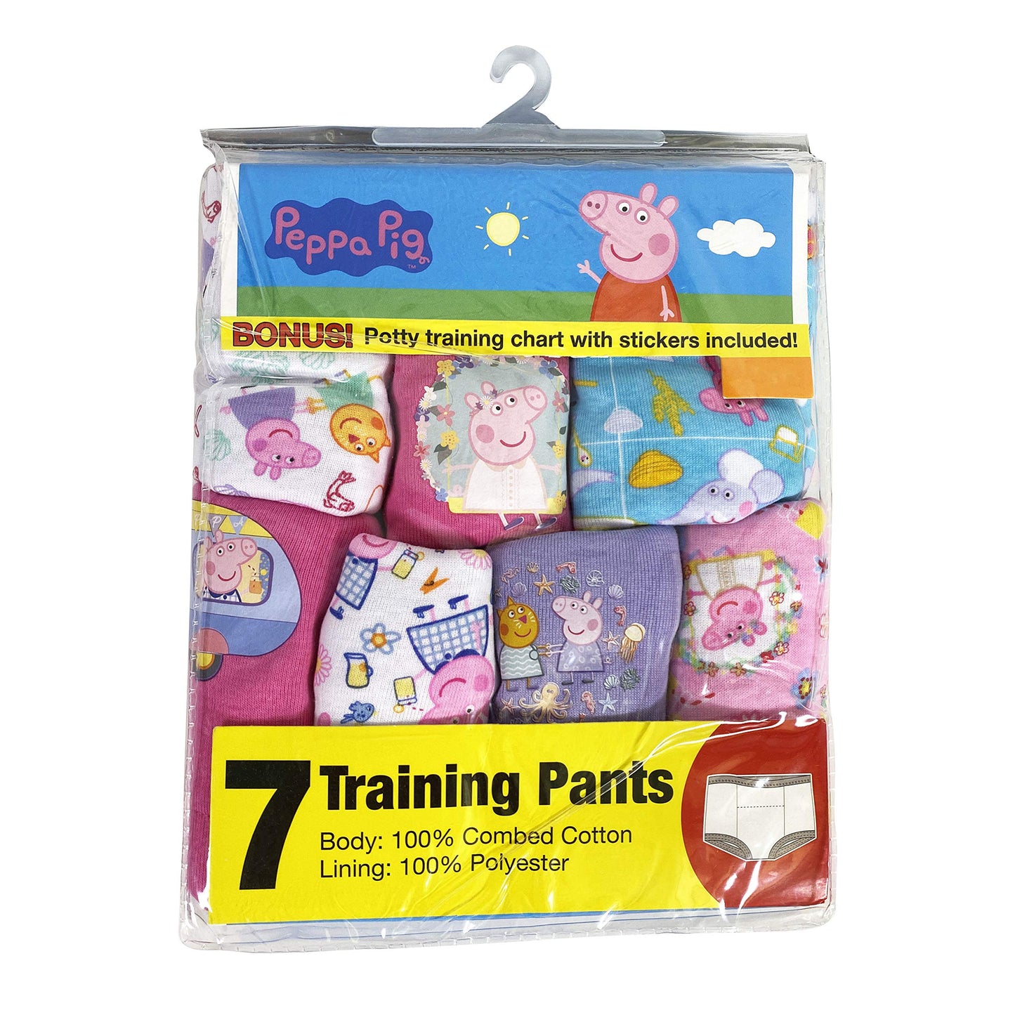 Peppa Pig Unisex Baby Pants Multipack And Toddler Potty Training Underwear, Peppagtraining7Pk, 3T Us