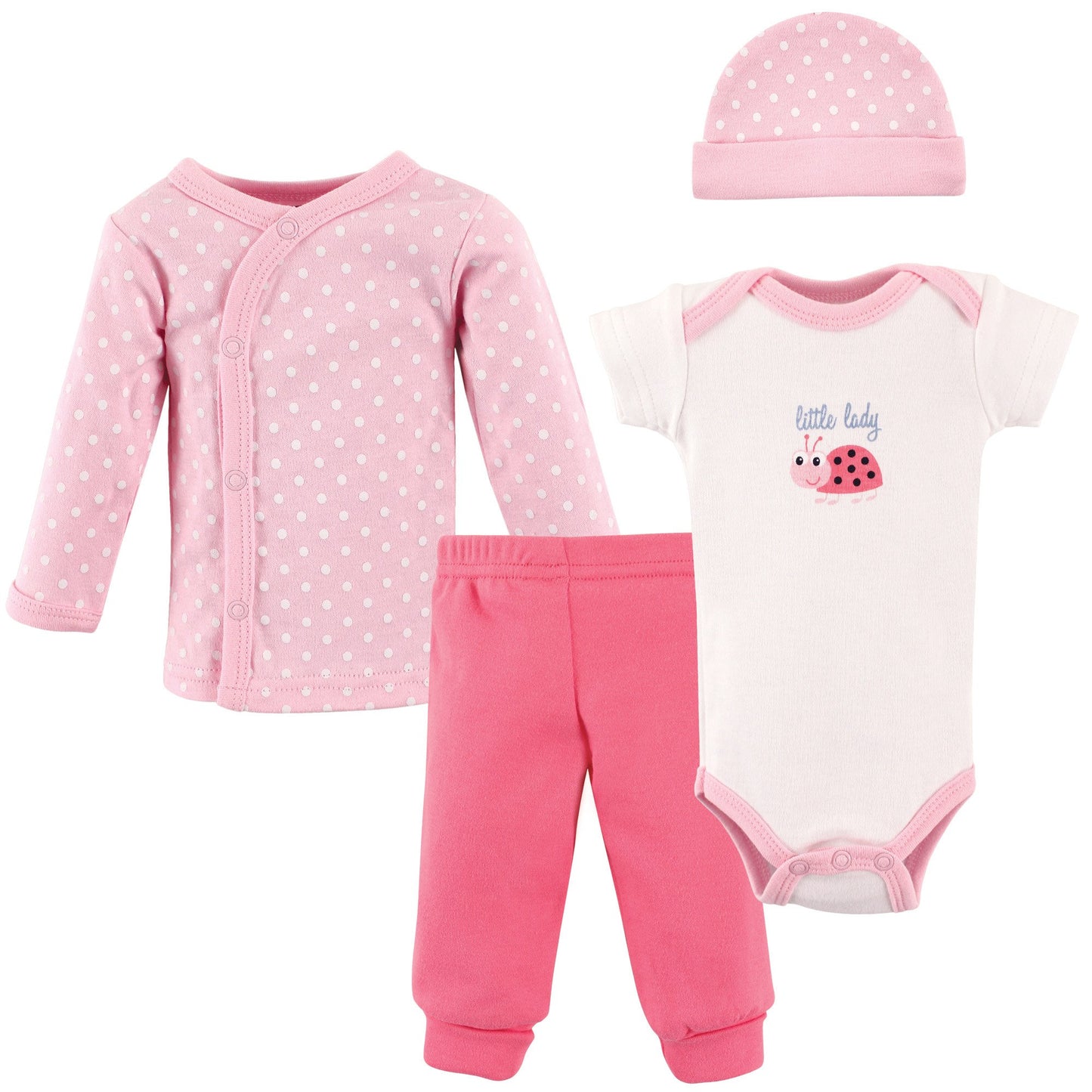 Luvable Friends Baby Boys Cotton Preemie Layette Set, Little Lady, Preemie Us