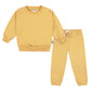 Gerber Baby Girls Toddler 2-Piece Fleece Sweatshirt And Jogger Set, Yellow Solid, 3T