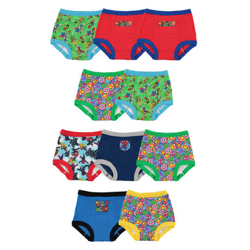 Marvel Boys Potty Training Pants, Success Chart & Stickers With Spiderman, Iron Man, Hulk & More Sizes 18M-4T, 10-Pack Superhero
