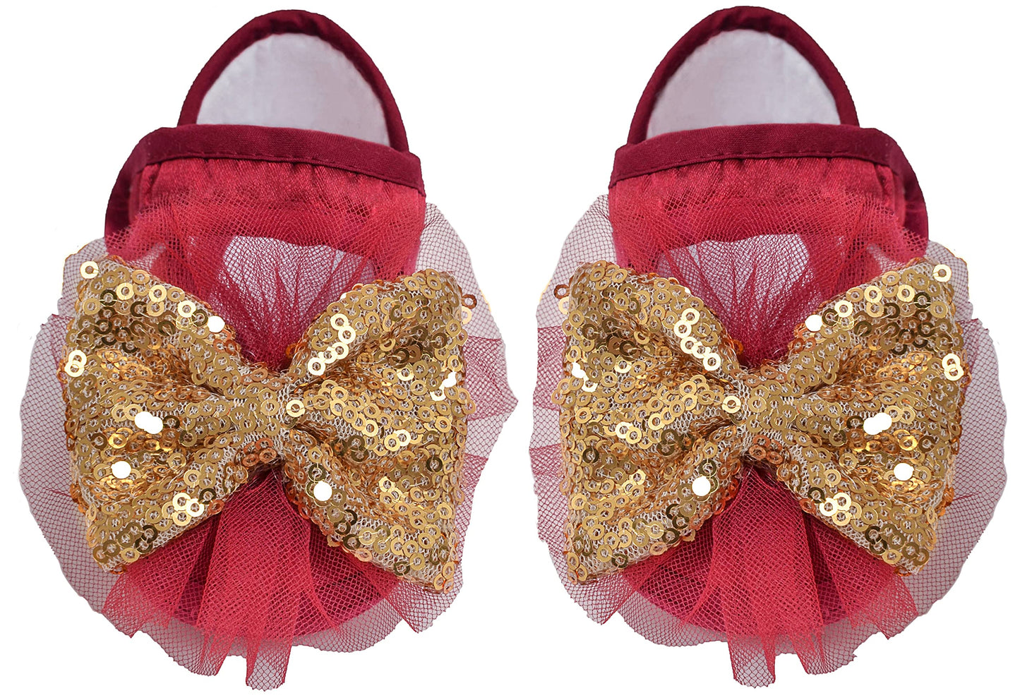 Lilax Baby Girl Newborn Lace Princess Wedding Party Dress Gown 4 Piece Deluxe Set 3-6 Months Red