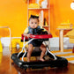 Bright Starts Ford Bronco 4-In-1 Red Baby Activity Center & Push Walker With Removable Interactive Steering Wheel -Toy, 6 Months