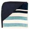 Decor Muse Blue Stripped Hooded Towel for Babies