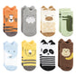 Hudson Baby Unisex Baby Cotton Rich Newborn And Terry Socks, Zoo Animals, 6-12 Months