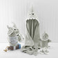 Baby Aspen Baby Girls 4pc Bath Time Gift Set Hooded Towel, Gray, Gray Shark US