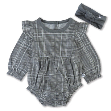 Honestbaby Multipack Short Romper Sets And Dresses 100% Organic Cotton For Infant Baby And Toddler Boys, Girls, Unisex, Gray Pla