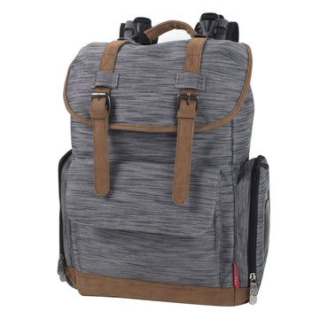 Fisher-Price Drawstring Diaper Bag Backpack with Wipes Pocket, Insulated Bottle Compartment, Stroller Straps